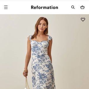 Reformation Nikita Dress - Blue Floral